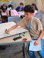 Student during a JrNYLC workshop